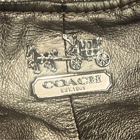 Coach Madison metallic silver leather hobo shoulder bag Tote bag - Picture 3 of 16